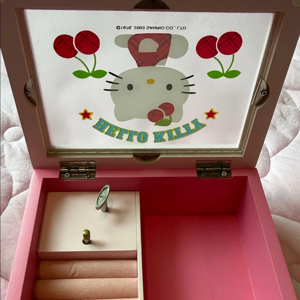 Sanrio Hello Kitty Pink Cherry Music Jewelry Box - Picture 4 of 10